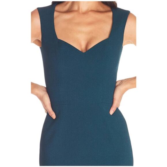 Dress The Population NWT Elle Sheath Dress Pine Green Blue Size XXL Queen Anne - Picture 3 of 12